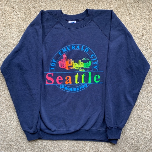 Hanes Other - Vintage Seattle, Washington Crewneck Sweatshirt